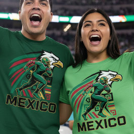 Camiseta Mexico Football Eagle National Pride Action Art