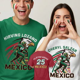 Camiseta Mexico Football Eagle National Pride Action Art