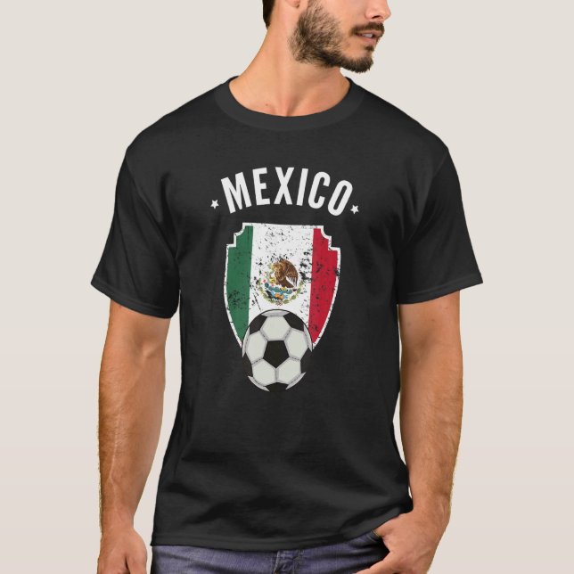 Camiseta México Fútbol Bandera de México Fútbol Orgullo Mex (Anverso)