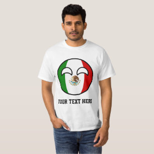 Camiseta México Geeky que tiende divertido Countryball