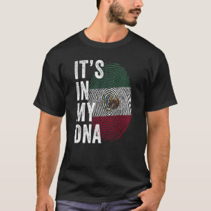Camiseta Mexico It's In My DNA Cute Mexican Fingerprint Mex