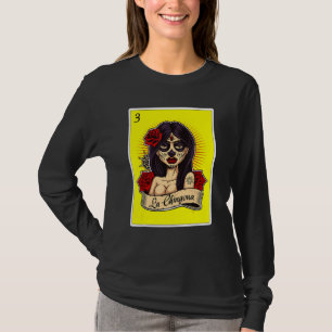 Camiseta México Lotería Para Mujeres Mexicana Chicana La Ch