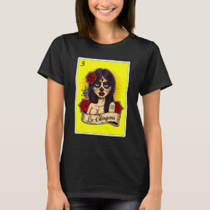 Camiseta México Lotería Para Mujeres Mexicana Chicana La Ch