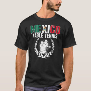 Camiseta México Mesa de ping pong México Apoyo al equipo de