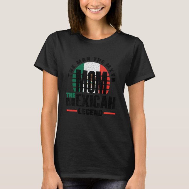 Camiseta Mexico Mexican Mexico Flag Mothers Day (Anverso)