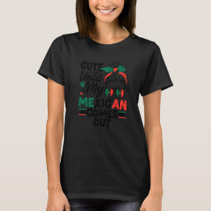 Camiseta México Mexicano Bandera de México Bonito Hasta que