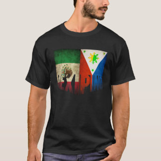 Camiseta México Mexicano Patrimonio Filipino Estadounidense
