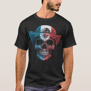 Camiseta México México: Calavera azucarera, patrimonio hisp