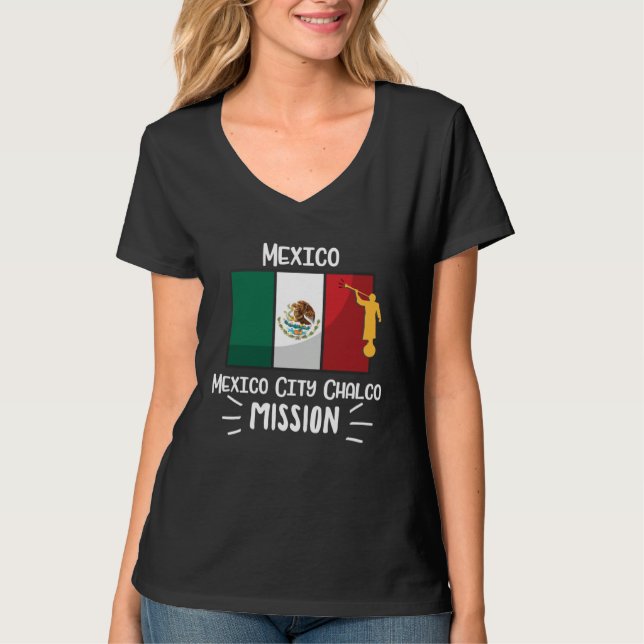 Camiseta Mexico Mexico City Chalco Mormon LDS Mission Missi (Anverso)