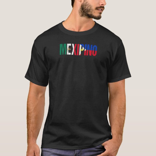 Camiseta México México México Filipinas Bandera Ancesterio  (Anverso)