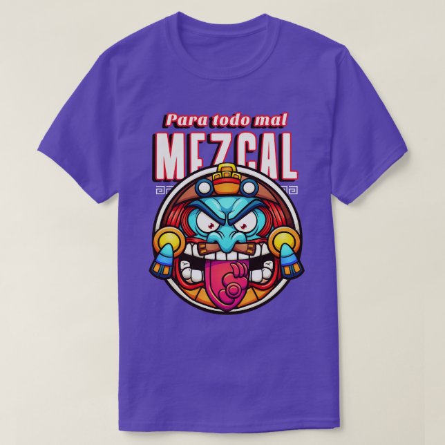 Camiseta México Mezcal Mexicano Mexicano-Azteca (Diseño del anverso)