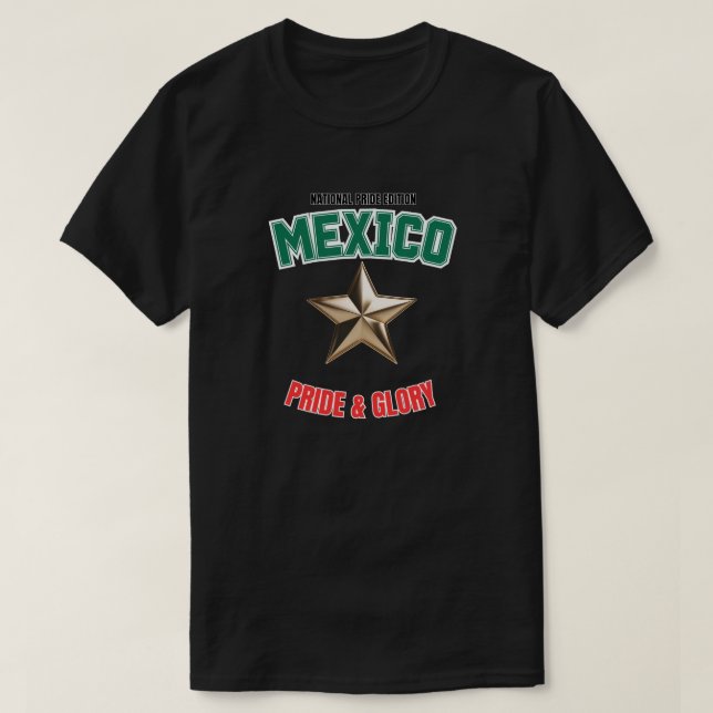 Camiseta Mexico National Pride Edition Basic Dark T-Shirt (Diseño del anverso)