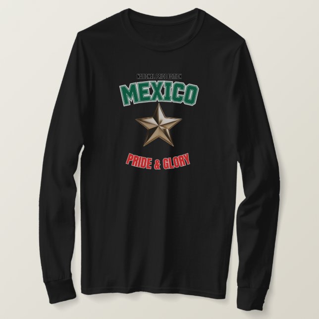 Camiseta Mexico National Pride Edition Women's Long Sleeve (Anverso del diseño)