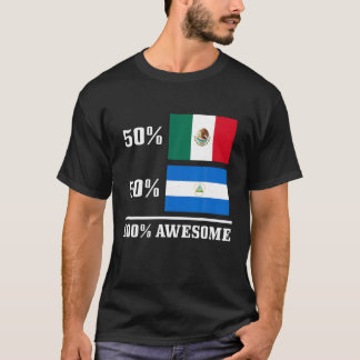 Camiseta México Nicaragua Bandera Mexicana Diversión del Or