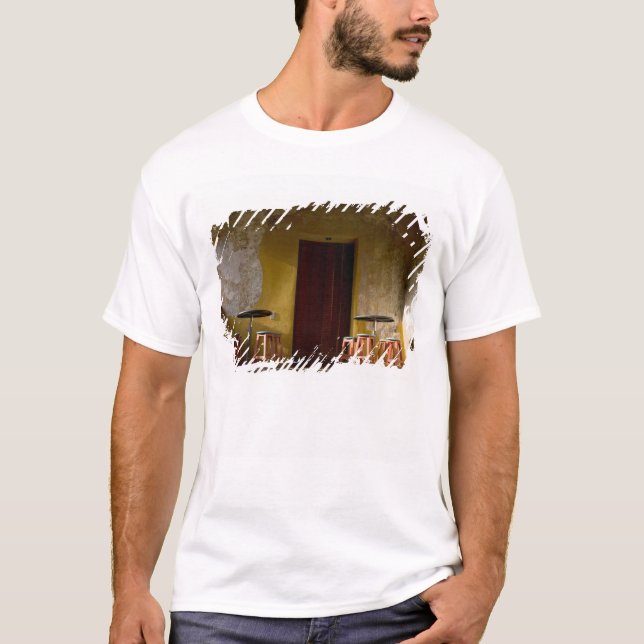 Camiseta México, Oaxaca, Sol de la tarde ilumina balcón de (Anverso)