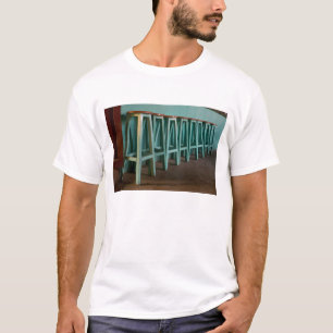 Camiseta México, Oaxaca, Taburetes de barra verdes alinean