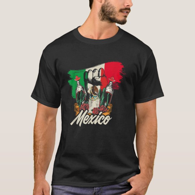 Camiseta México Orgullo Mexicano Patrimonio de la Bandera d (Anverso)