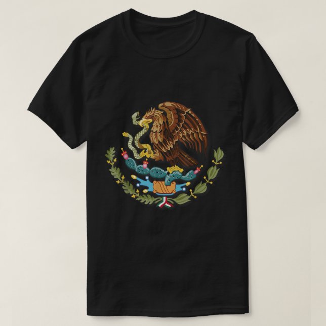 Camiseta México: Personalizado de diseño de serpiente con á (Diseño del anverso)