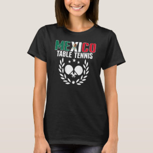 Camiseta México Ping Pong Orgullosa Mesa de Tenis Mexicana