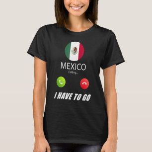 Camiseta México: Recuerdos de bandera de México a los que l