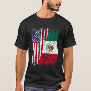 Camiseta México Rota Bandera Media Americana México