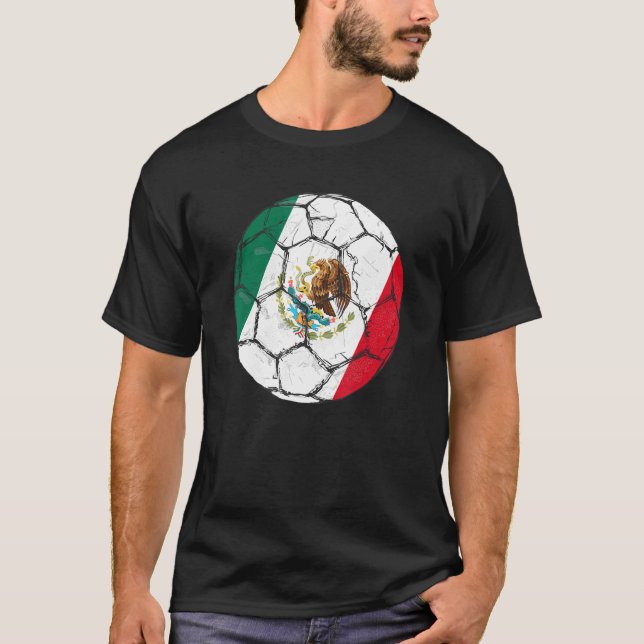 Camiseta Mexico Soccer Team Apparel 2022 Mexican Ball Flag  (Anverso)