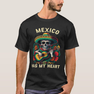 Camiseta México tiene mi vida mexicana en el mundo del orgu