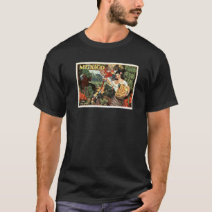 Camiseta México Tierra de Esplendor Tropical Retro de Viaje