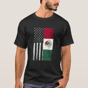 Camiseta México Vintage Bandera Mexicana América Estados Un