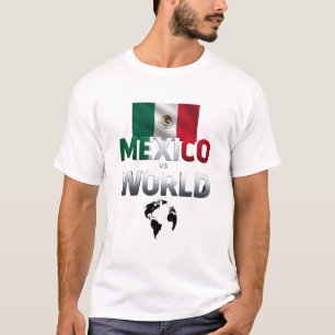 Camiseta México vs. diseño negrita mundial