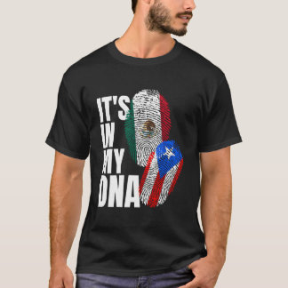 Camiseta México Y Puerto Rico Mezcla De Bandera