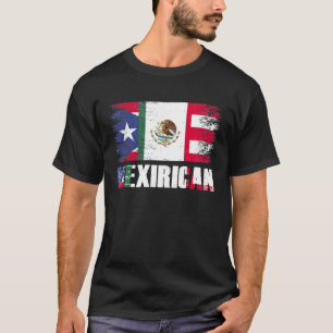 Camiseta Mexirican México Bandera Puertorriqueña Orgullo Or