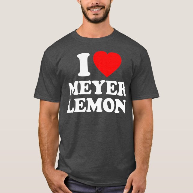 Camiseta Meyer Lemon Love Heart Funny (Anverso)
