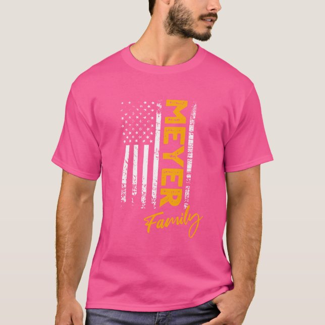Camiseta Meyer Surname American Meyer Apellido Meyer (Anverso)