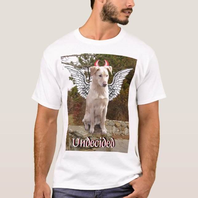 Camiseta Mezcla amarilla del laboratorio con las alas del (Anverso)