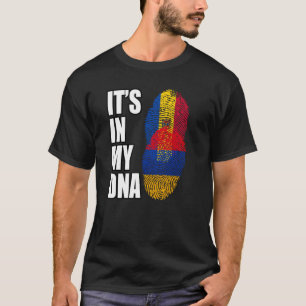 Camiseta Mezcla Armenia Y Moldavia Bandera Del Patrimonio D