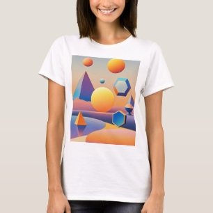 Camiseta Mezcla armoniosa de texturas, gradientes