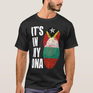 Camiseta Mezcla búlgara y timorense del patrimonio de la ba