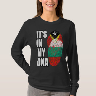 Camiseta Mezcla búlgara y timorense del patrimonio de la ba