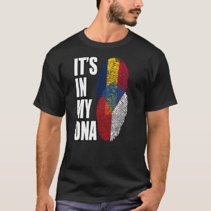 Camiseta Mezcla Chadiana Y Checa De Patrimonio De La Bander