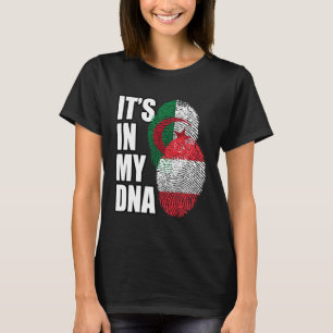 Camiseta Mezcla de ADN de Austria y Argelia Bandera Patrimo