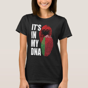Camiseta Mezcla de ADN de bandera de herencia bielorrusa y
