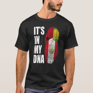 Camiseta Mezcla de ADN de Guinea-Bissau y peruano de la ban
