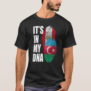 Camiseta Mezcla de ADN de peruano y azerbaiyano Bandera Pat
