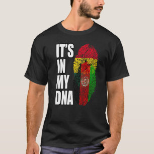 Camiseta Mezcla De Bandera De Adn Afgano Y Ghanés