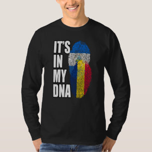 Camiseta Mezcla De Bandera De Adn Chadiana Y Nicaragüense H