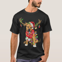 Mezcla de boxeadores de Pitbull Navidades de renos
