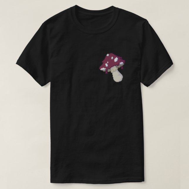 Camiseta Mezcla de champiñones pixelart (Diseño del anverso)