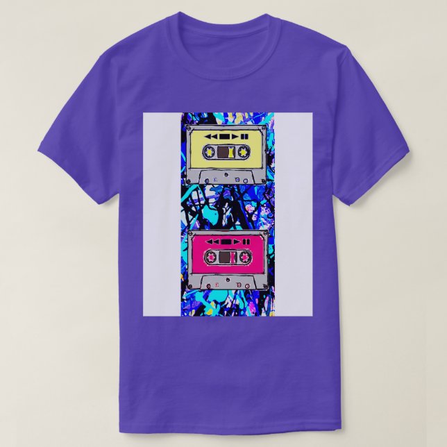 Camiseta Mezcla de cinta cassette (Diseño del anverso)