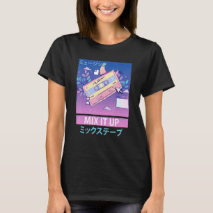 Camiseta Mezcla de cintas retro 80 de vapor estético Otaku 